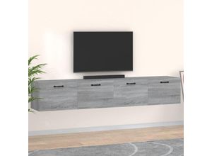 8720287121343 - Bonnevie - Wandschränke 2 Stk Wandhängeschrank Grau Sonoma 100x365x35 cm Holzwerkstoff vidaXL