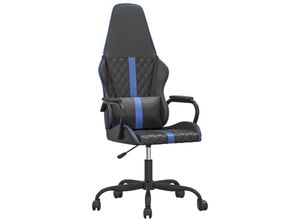 8720287144861 - Vidaxl - Gaming-Stuhl mit Massagefunktion Blau und Schwarz Kunstleder Blau