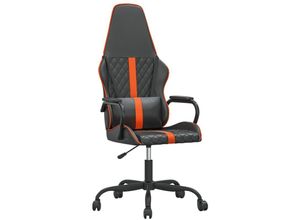 8720287144922 - Vidaxl - Gaming-Stuhl mit Massagefunktion Orange und Schwarz Kunstleder Orange