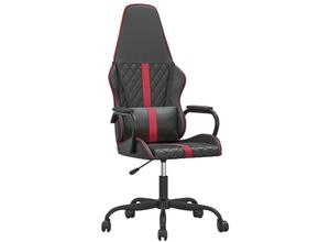 8720287144939 - Vidaxl - Gaming-Stuhl mit Massagefunktion Weinrot und Schwarz Kunstleder Rot