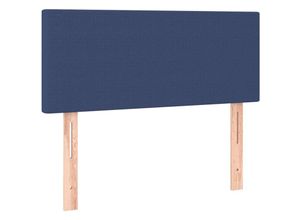 8720287146148 - Bonnevie - KopfteilBetthaupt Blau 100x5x78 88 cm Stoff vidaXL