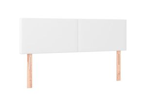 8720287146377 - Vidaxl - Kopfteile 2 Stk Weiß 72x5x78 88 cm Kunstleder