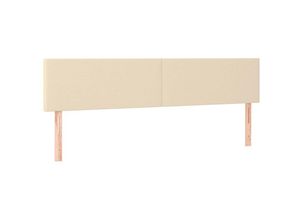 8720287146537 - Kopfteile 2 Stk Creme 80x5x78 88 cm Stoff Vidaxl Creme