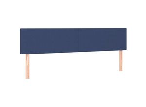 8720287146544 - Bonnevie - Kopfteile 2 Stk Betthaupt Blau 80x5x78 88 cm Stoff vidaXL