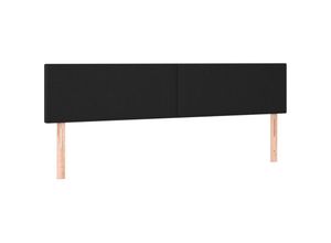 8720287146766 - Bonnevie - Kopfteile 2 Stk Betthaupt Schwarz 90x5x78 88 cm Kunstleder vidaXL