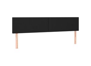 8720287146964 - Kopfteile 2 Stk Schwarz 100x5x78 88 cm Kunstleder vidaXL - Schwarz