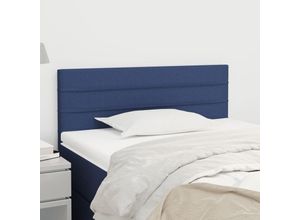 8720287149521 - Bonnevie - KopfteilBetthaupt Blau 80x5x78 88 cm Stoff vidaXL