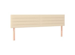 8720287150350 - Bonnevie - Kopfteile 2 Stk Creme 100x5x78 88 cm Stoff vidaXL43108