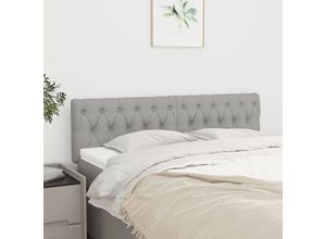 8720287151845 - Kopfteile 2 Stk Kopfende Hellgrau 72x7x78 88 cm Stoff vidaXL655042 8720287151845 - Kopfteile 2 Stk Kopfende Hellgrau 72x7x78 88 cm Stoff vidaXL655042