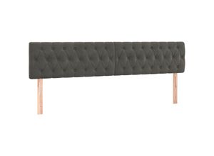 8720287152217 - Vidaxl - Kopfteile 2 Stk Betthaupt Dunkelgrau 90x7x78 88 cm Samt