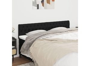 8720287152286 - Bonnevie - Kopfteile 2 Stk Betthaupt Schwarz 100x7x78 88 cm Stoff vidaXL