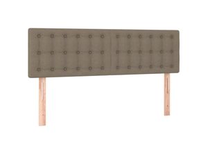 8720287153047 - Bonnevie - Kopfteile 2 Stk Betthaupt Taupe 72x5x78 88 cm Stoff vidaXL