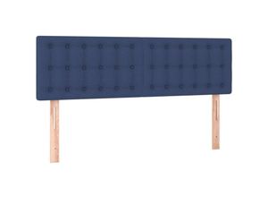 8720287153061 - Bonnevie - Kopfteile 2 Stk Betthaupt Blau 72x5x78 88 cm Stoff vidaXL