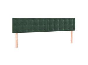 8720287153375 - Kopfteile 2 Stk Dunkelgrün 80x5x78 88 cm Samt Vidaxl Grün