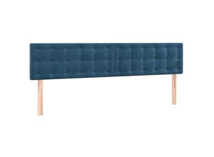 8720287153580 - Kopfteile 2 Stk Dunkelblau 90x5x78 88 cm Samt Vidaxl Blau