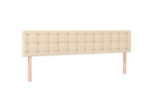 8720287153658 - Vidaxl - Kopfteile 2 Stk Betthaupt Creme 100x5x78 88 cm Stoff