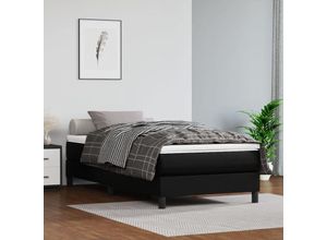 8720287160366 - Bonnevie - TaschenfederkernmatratzeMatratze Komfortable Schwarz 90x200x20 cm Kunstleder vidaXL
