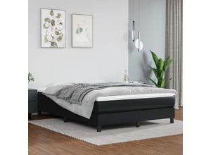 8720287160960 - Bonnevie - TaschenfederkernmatratzeMatratze Komfortable Schwarz 140x190x20 cm Kunstleder vidaXL