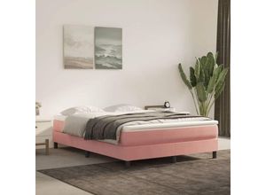 8720287161271 - Bonnevie - TaschenfederkernmatratzeMatratze Komfortable Rosa 140x200x20 cm Samt vidaXL