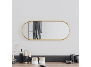 8720287165934 - Bonnevie - WandspiegelBadspiegel Golden 50x20 cm Oval vidaXL378199