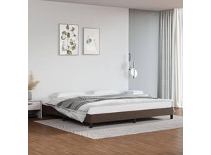 8720287169741 - Bonnevie - BettgestellSchlafzimmerbett Braun 200x200 cm Kunstleder vidaXL