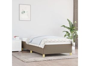 8720287171782 - Bonnevie - BettgestellSchlafzimmerbett Taupe 90x190 cm Stoff vidaXL