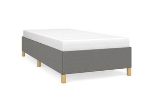 8720287171836 - Bonnevie - BettgestellSchlafzimmerbett Dunkelgrau 90x200 cm Stoff vidaXL