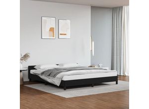 8720287175629 - Bonnevie - BettgestellSchlafzimmerbett mit Kopfteil Schwarz 180x200 cm Kunstleder vidaXL