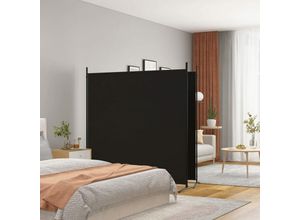 8720287196754 - Bonnevie - 2-tlg Paravent Schwarz 348x180 cm Stoff vidaXL40527