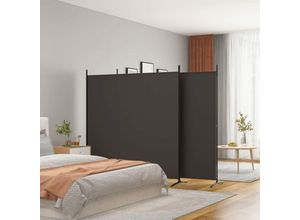 8720287196778 - Bonnevie - 3-tlg Paravent Raumteiler Braun 525x180 cm Stoff vidaXL