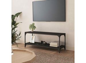 8720287197294 - Bonnevie - TV-SchrankTV-Möbel Schwarz 100x33x41 cm Holzwerkstoff und Stahl vidaXL