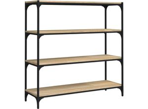 8720287197409 - Vidaxl - Bücherregal Sonoma-Eiche 100x33x100 cm Holzwerkstoff und Stahl 911550