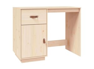 8720287204954 - Vidaxl - Schreibtisch 95x50x75 cm Massivholz Kiefer Braun