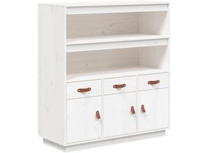 8720287205562 - Vidaxl - Highboard Weiß 100x40x1085 cm Massivholz Kiefer