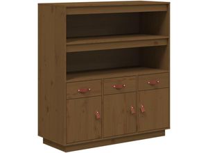 8720287205586 - Vidaxl - Highboard Honigbraun 100x40x1085 cm Massivholz Kiefer