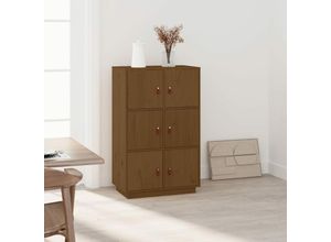 8720287205685 - Bonnevie - HighboardKommode Honigbraun 67x40x1085 cm Massivholz Kiefer vidaXL