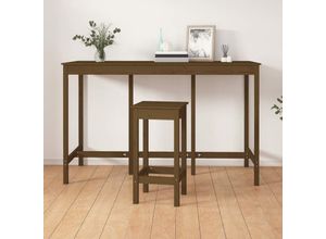 8720287206620 - Bonnevie - Bartisch Honigbraun 180x80x110 cm Massivholz Kiefer vidaXL