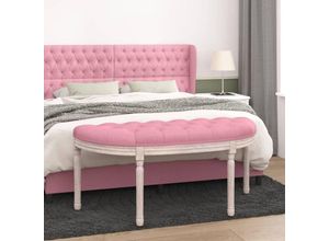 8720287211655 - Bonnevie - Sitzbank Bettbank Rosa 1105x45x49 cm Samt vidaXL