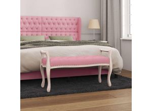 8720287211860 - Bonnevie - Sitzbank Bettbank Rosa 110x45x60 cm Samt vidaXL