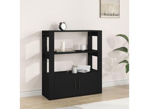 8720287223573 - Sideboard,Kommode Schwarz 80x30x90 cm Holzwerkstoff vidaXL 8720287223573 - Sideboard,Kommode Schwarz 80x30x90 cm Holzwerkstoff vidaXL