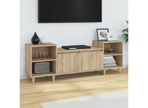 8720287225270 - Bonnevie - TV-SchrankTV-Möbel Sonoma-Eiche 160x35x55 cm Holzwerkstoff vidaXL