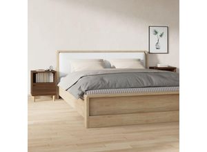 8720287226031 - Bonnevie - 2er-Set NachttischeBeistelltische Braun Eichen-Optik 40x35x50 cm vidaXL 8720287226031 - Bonnevie - 2er-Set NachttischeBeistelltische Braun Eichen-Optik 40x35x50 cm vidaXL