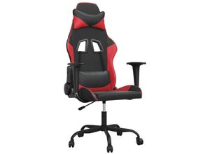 8720287228516 - Vidaxl - Gaming-Stuhl Schwarz und Rot Kunstleder Schwarz