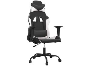 8720287228554 - Vidaxl - Gaming-Stuhl Schwarz und Weiß Kunstleder Schwarz 8720287228554 - Vidaxl - Gaming-Stuhl Schwarz und Weiß Kunstleder Schwarz