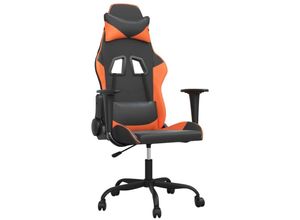 8720287228561 - Vidaxl - Gaming-Stuhl Schwarz und Orange Kunstleder Schwarz