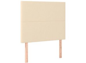 8720287238959 - Kopfteile 2 Stk Creme 80x5x78 88 cm Stoff vidaXL - Creme