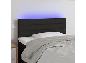 8720287283720 - Bonnevie - led KopfteilBetthaupt Schwarz 80x5x78 88 cm Stoff vidaXL