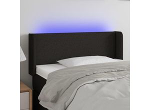 8720287295846 - LED Kopfteil,Betthaupt Schwarz 93x16x78 88 cm Stoff vidaXL 8720287295846 - LED Kopfteil,Betthaupt Schwarz 93x16x78 88 cm Stoff vidaXL