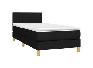 8720287373797 - Vidaxl - Boxspringbett mit Matratze & led Schwarz 100x200 cm Stoff