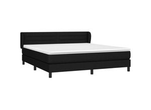 8720287402190 - Boxspringbett mit Matratze Schwarz 180x200 cm Stoff vidaXL 8720287402190 - Boxspringbett mit Matratze Schwarz 180x200 cm Stoff vidaXL
